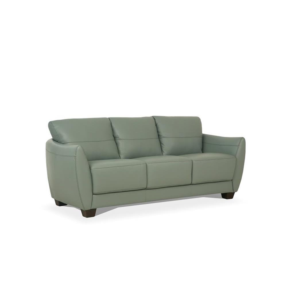 Acme Valeria Leather Sofa In Watery