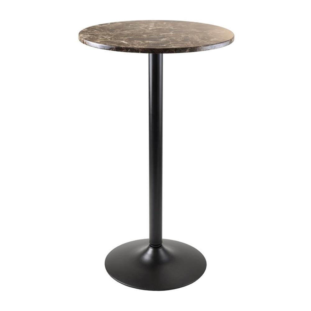 Winsome Wood Cora 3-Piece Round Pub Table with 2 Swivel Stool Set