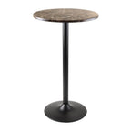 Winsome Wood Cora 3-Piece Round Pub Table with 2 Swivel Stool Set