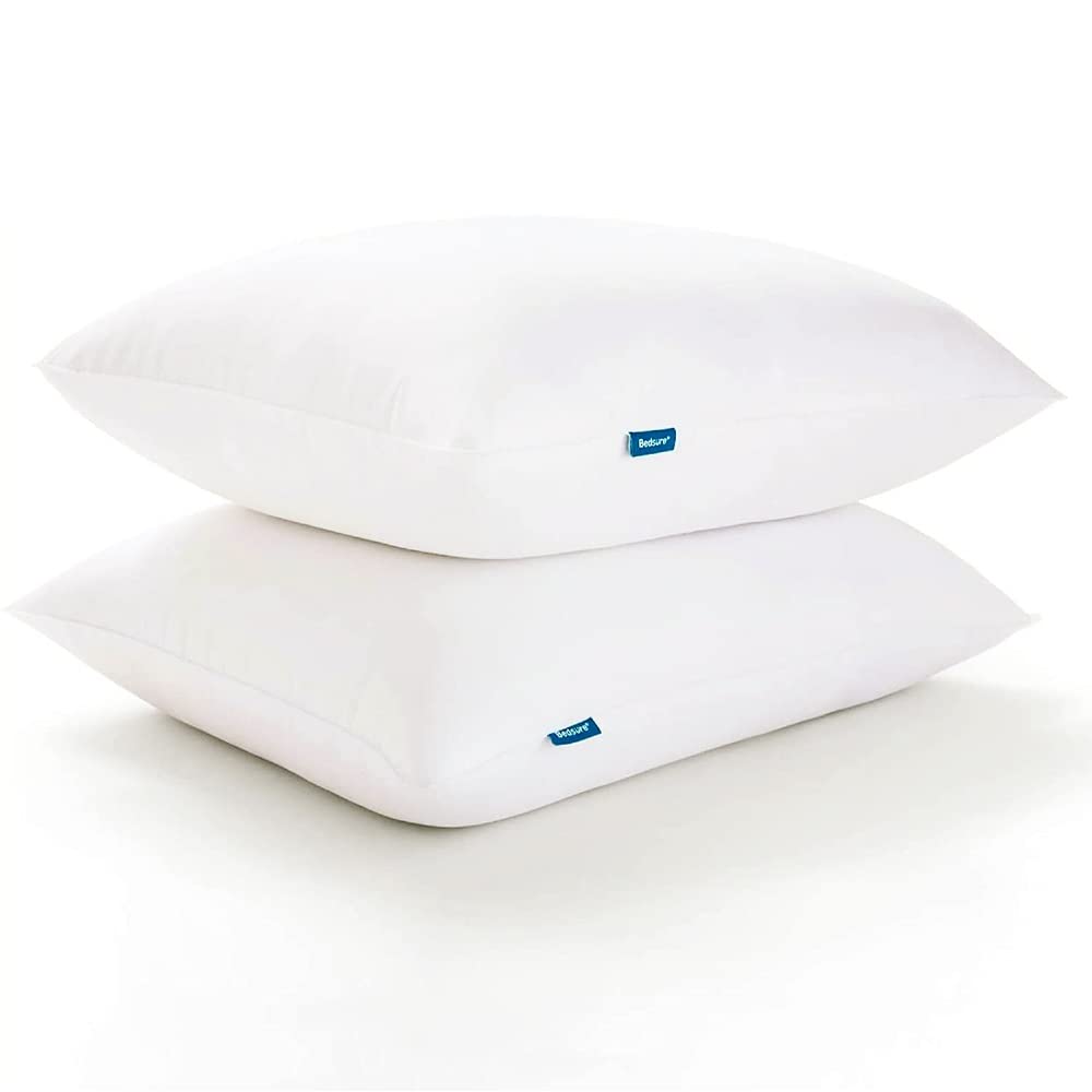 Bedsure Firm Pillows Standard Size Set Of 2, Medium Firm Standard Bed Pillows For Sleeping Hotel Quality, Standard Pillows 2 Pac