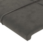 vidaXL Headboards 2 pcs Dark Gray 35.4"x2"x30.7"/34.6" Velvet