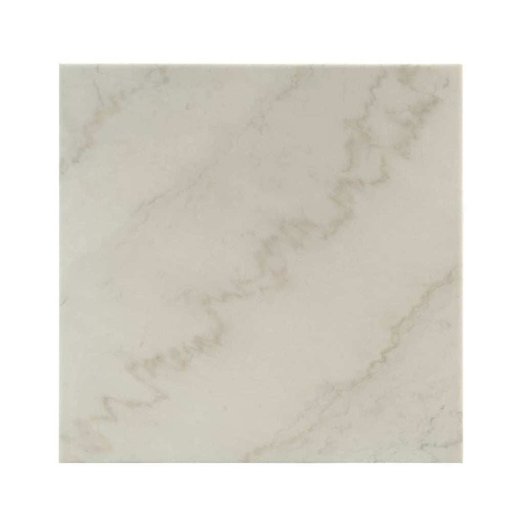 acme Telestis End Table, White Marble & Black/Industrial/White Marble & Black