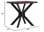 Armen Living Pirate Acacia Modern End Table Brown/Wood