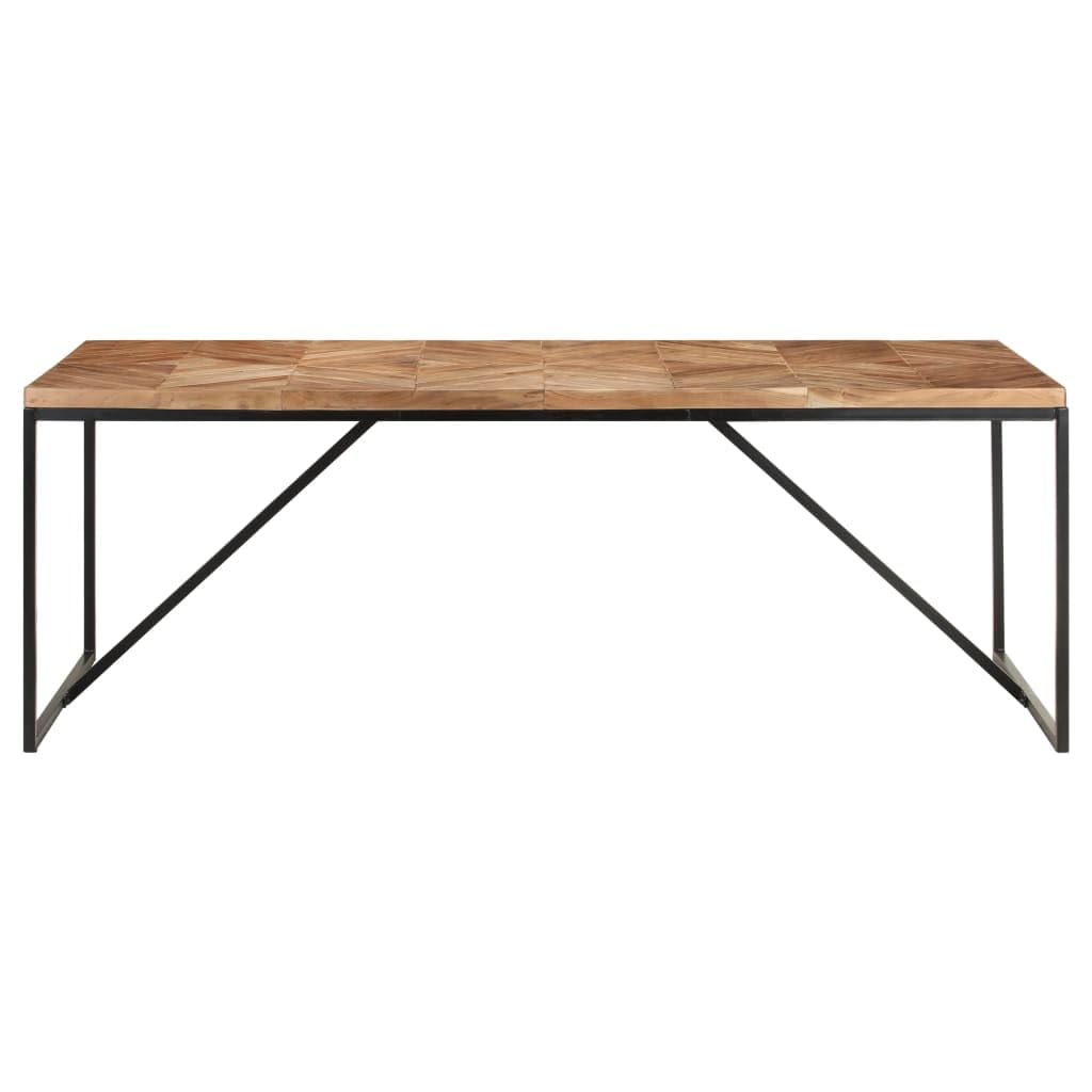 vidaXL Dining Table 78.7&quot;x35.4&quot;x29.9&quot; Solid Acacia and Mango Wood