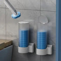 Cesitra Toilet Cleaner Brush, 8Piece Sponge Refill Set, Bathroom Toilet Brush And Holder With Disposable Brush Head,Toilet Bowl