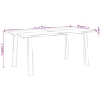vidaXL Dining Table Solid Acacia Wood 200 x 90 x 75 cm, 353299