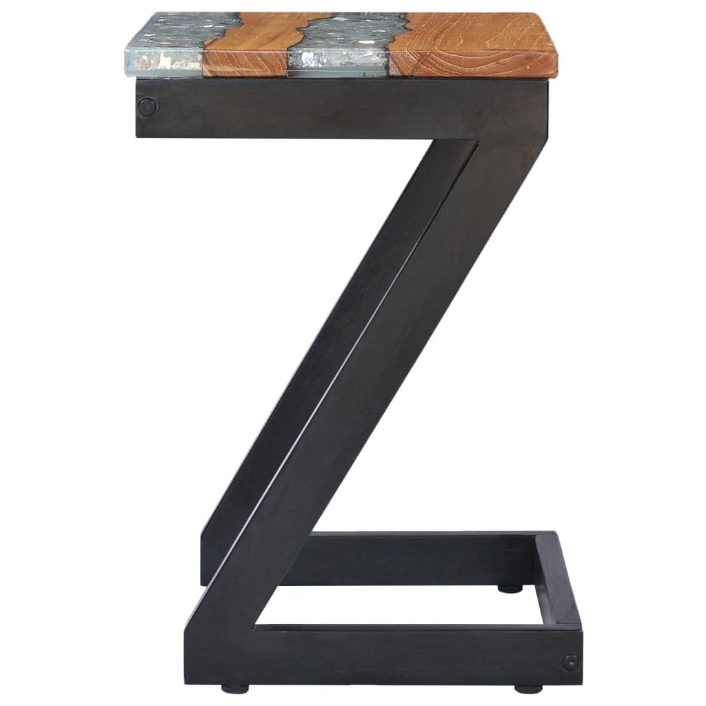 vidaXL Square Coffee Table with Z-Leg Design - Thumbnail 3