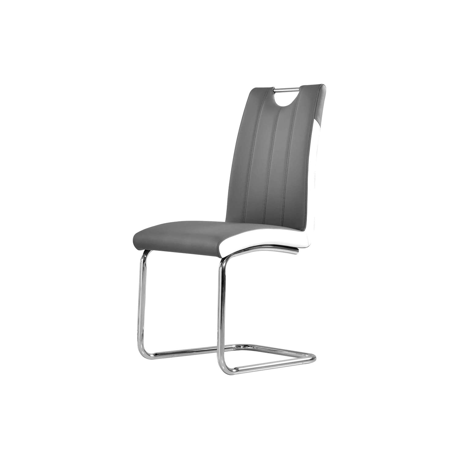 Best Master Furniture Brandon Modern Side Chairs, Set Of 2, Grey