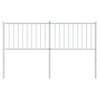 vidaXL Black Metal Headboard ?Classic Styling, Powder-Coated Steel, Excellent Back Support, Sturdy and Stable Legs, Easy Assembly, 59.1" Mattress Width Suitable.