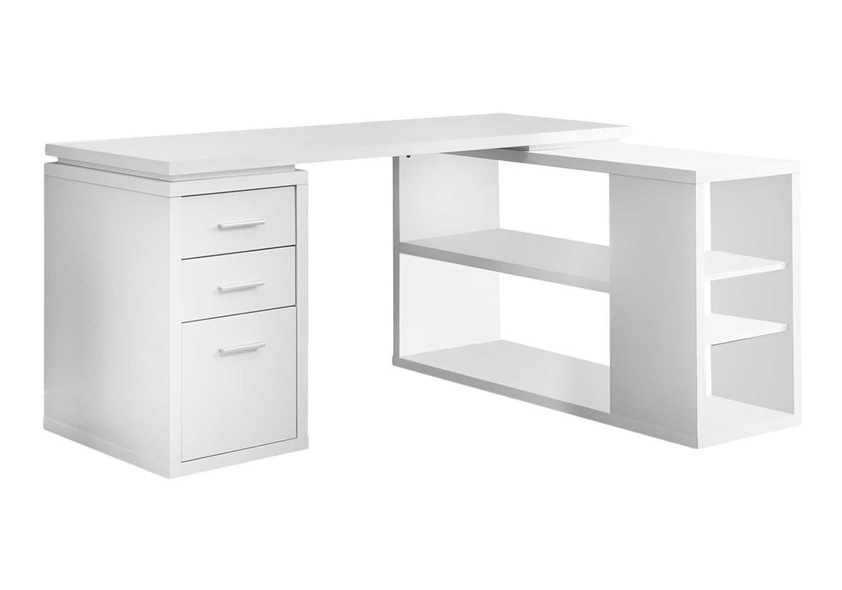 Monarch Specialties Computer Desk - Left or Right Facing Corner | White