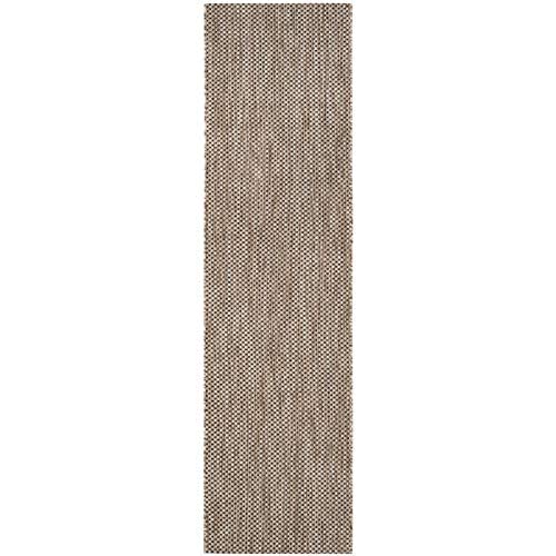 Safavieh Courtyard Collection 2'3' X 10' Natural/Black Cy8521 Indoor/ Outdoor Patio Backyard Mudroom Runner Rug