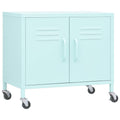vidaXL Storage Cabinet Mint 23.6"x13.8"x19.3" Steel