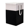 Ink Craft 60L Laundry Basket with Handle, Non Woven Foldable Clothes Storage Hamper, Large Laundry Bag Organizer for Bedroom Bat