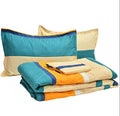 New Leaf AllSeason Printed Super Soft Light Weight 4 Pcs Comforter Set With 1 Bedsheet 2 Pillow Covers Light Weight Comforetr/