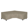 Easy-Going Patio V-Shaped Sectional Sofa Cover, Waterproof Outdoor Sectional Cover,Heavy Duty Garden Furniture Cover With Air Vent 89' L (On Each Side) X 33.5' D X 31' H, Camel