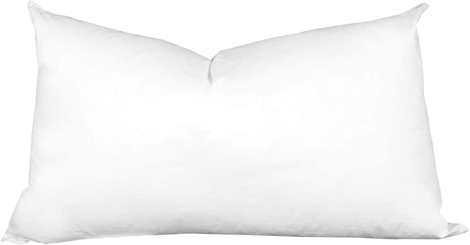 Hometex Canada Throw Pillow Insert 14' X 24' Synthetic Down With 100% Cotton Cover Faux Alternative Decorative Form