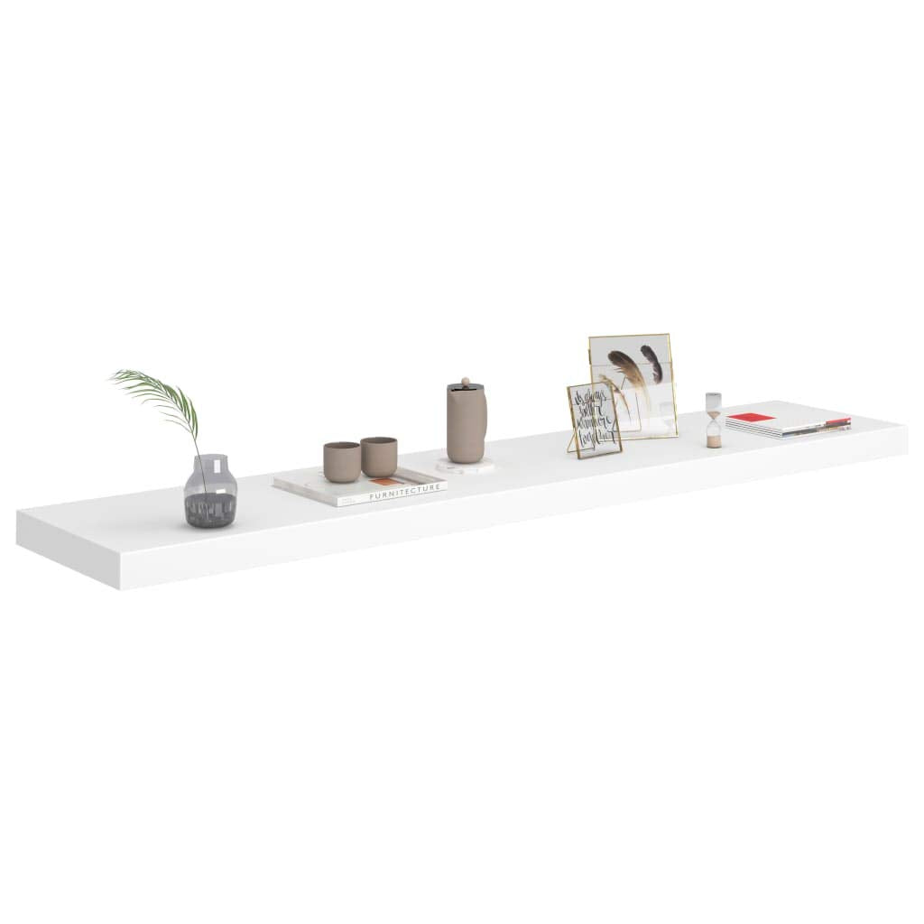 Vidaxl Floating Wall Shelf White 47.2''X9.3''X1.5'' Mdf