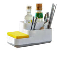 ZONKU INDIA Bathroom Storage Organizer Caddy, Toothbrush Holder for Bathroom Made of FoodGrade PP and ABS Plastic BPAFree, Ver