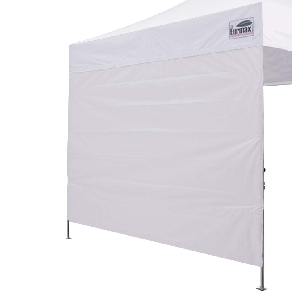 Eurmax USA 10FT Instant Canopy SunWall Pop Up Canopy Wall with Horizontal Strap for Eurmax ONLY,1 Pack Sidewall (White)
