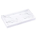 Ujeavette Marble Storage Tray Washroom Vanity Tray Jewelry Dish Bathtub Serving Tray White