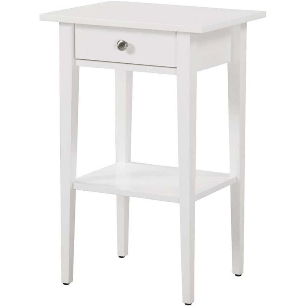 Glory Furniture Dalton 1 Drawer Nightstand In White