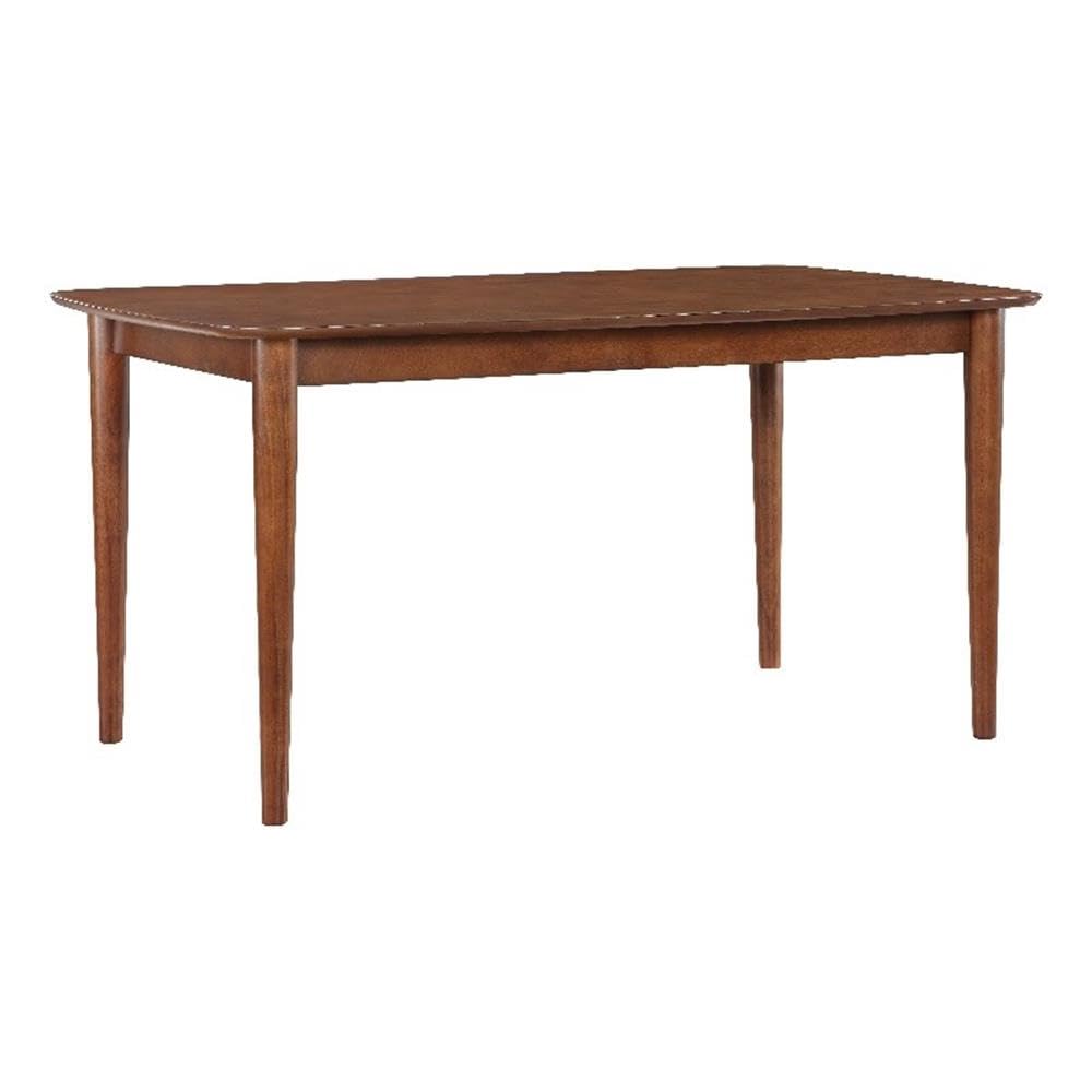 Comfort Pointe Bonito 59-inch Rectangular Walnut Wood Finish Leg Dining Table