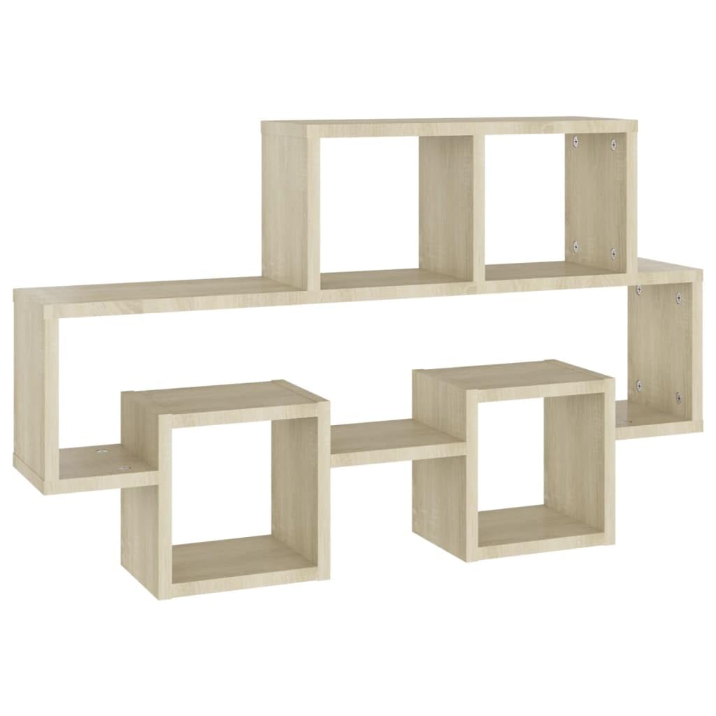 Car-Shaped Wall Shelf Sonoma Oak 82x15x51 cm Engineered Wood