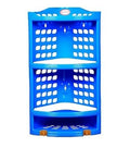 Plastic Corner Rack With 2 Tier Storage Design | Ideal For Bathroom Kitchen And Home Organization.| Space Saving Lightweight And