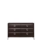 Acme Tablita 6-Drawer Wooden Dresser In Dark Merlot