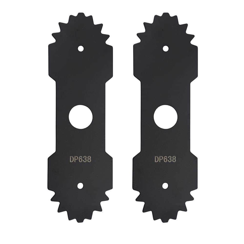 2-Pack 8-5/8' Length, 1' Center Hole Blade 638006008 Edger Blade With Teeth Compatible With Ryobi - Fits Ry13050 Ry13050A Ry15