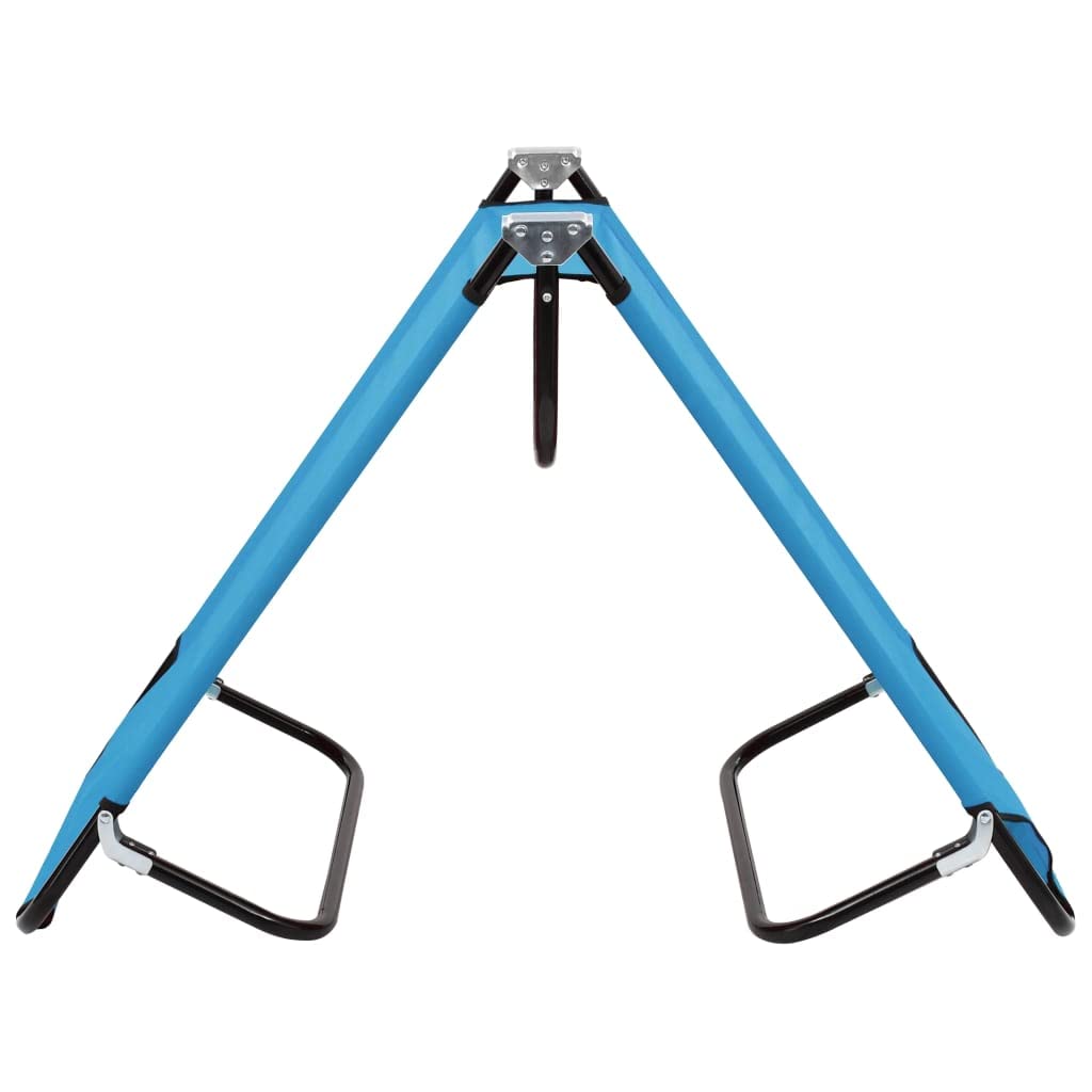 vidaXL Foldable Sun Lounger - Rust-Free Steel Frame, 600D Polyester Fabric Weather-Resistant, Lightweight and Portable - Ideal for Campers, Outdoors - Turquoise Blue, 74.8" x 22.8" x 11".