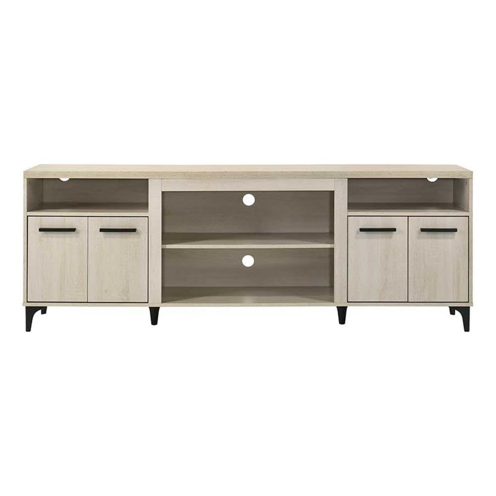 LILOLA LIVING Evander 70" W Oak Finish 4-Door TV Stand