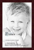 ArtToFrames 16x24 Inch Brown Picture Frame, This 1.25 Custom Poster Frame is Classic Mahogany Frame, for Your Art or Photos, WOM