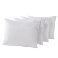 4 Pack Waterproof Down Feather Proof Pillow Protectors With Zipper King Size Set Of 4 Poke Proof Bed Pillow Covers
