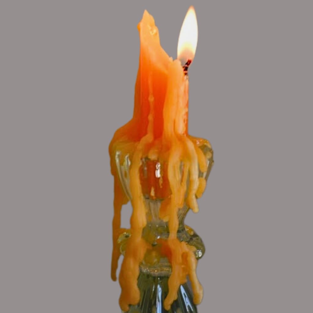 Candlestock Hippie Drippy Drip Candles - Pack Of 11 Dripping Taper Candles - Wine Bottle Melting Candles (Halloween Pack - 5 Bla