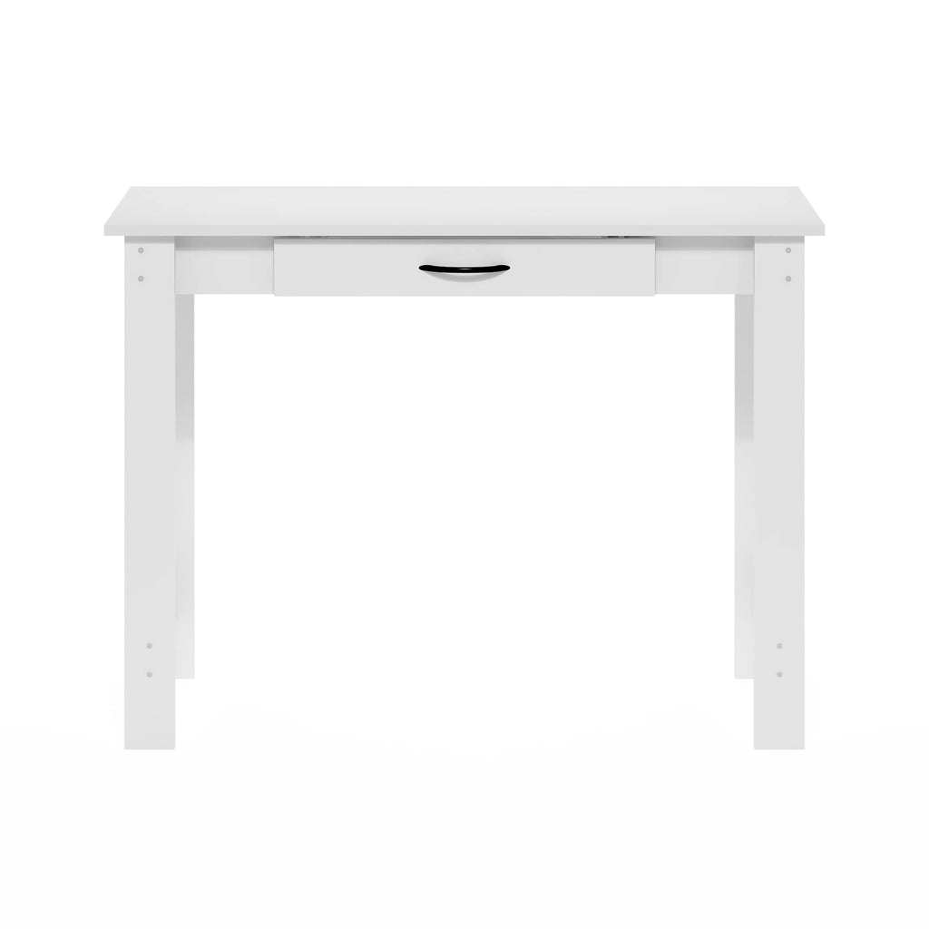 Furinno Jaya Writing Desk with Drawer, White