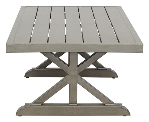 Steve Silver Co Jones Aluminum Coffee Table, Light Brown