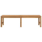 vidaXL 59.1 Solid Teak Wood Bench - Brown Farmhouse Patio Furniture for Indoor/Outdoor Use, Fine-Sanded Smooth Finish