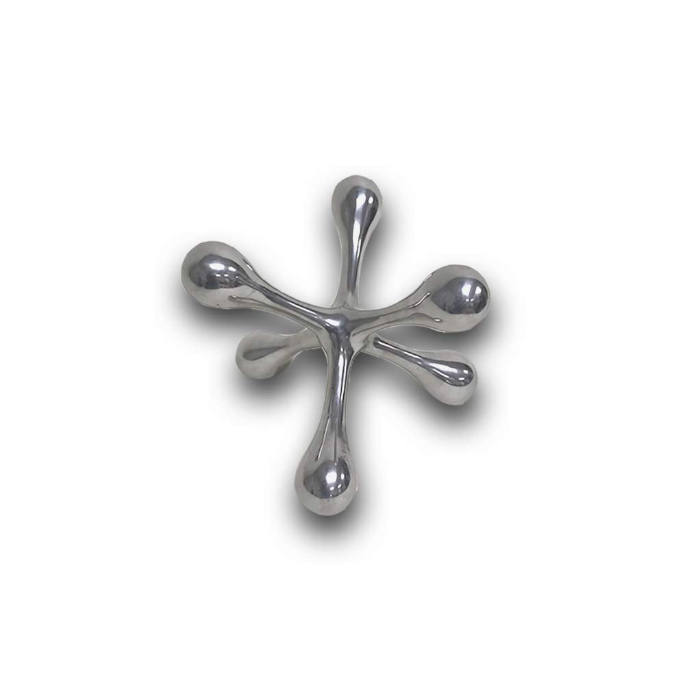 HomeRoots Aluminum 5' x 5' x 4' Silver Cantillo Small Decorative - Jack