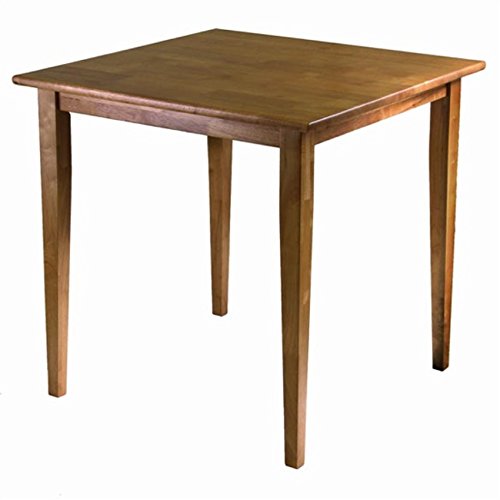 Ergode Shaker-Style Dining Table Set | Solid Wood | Light Oak Finish | 29.5' Square Table | 2 Chairs | Easy Assembly | Complements Various Decor Styles
