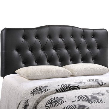 Modway Annabel Vinyl Headboard In Black - Full
