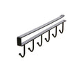 H&Hgoldi Multifunctional 6 Stainless Steel Door Organizer/Hook Hanger Mug Cup Holder Rack Organizer Stand For Kitchen Counter, C