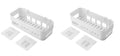 Yakvya Wall Mounted Plastic Storage Shelf Multipurpose Organizer Rack For Bathroom Kitchen Utensils Toiletries And Daily Essenti