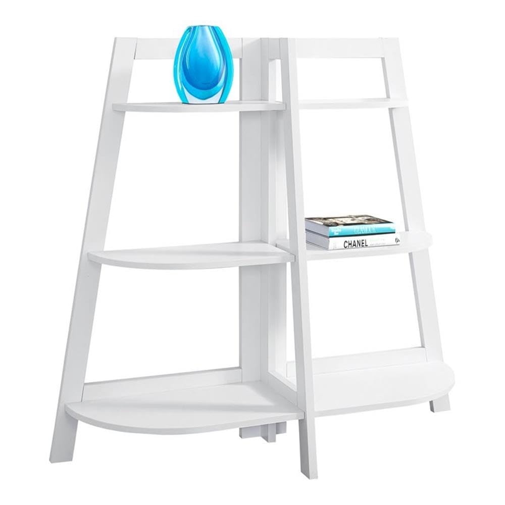 Monarch Specialties Accent Etagere Bookcase, 48&quot;, White