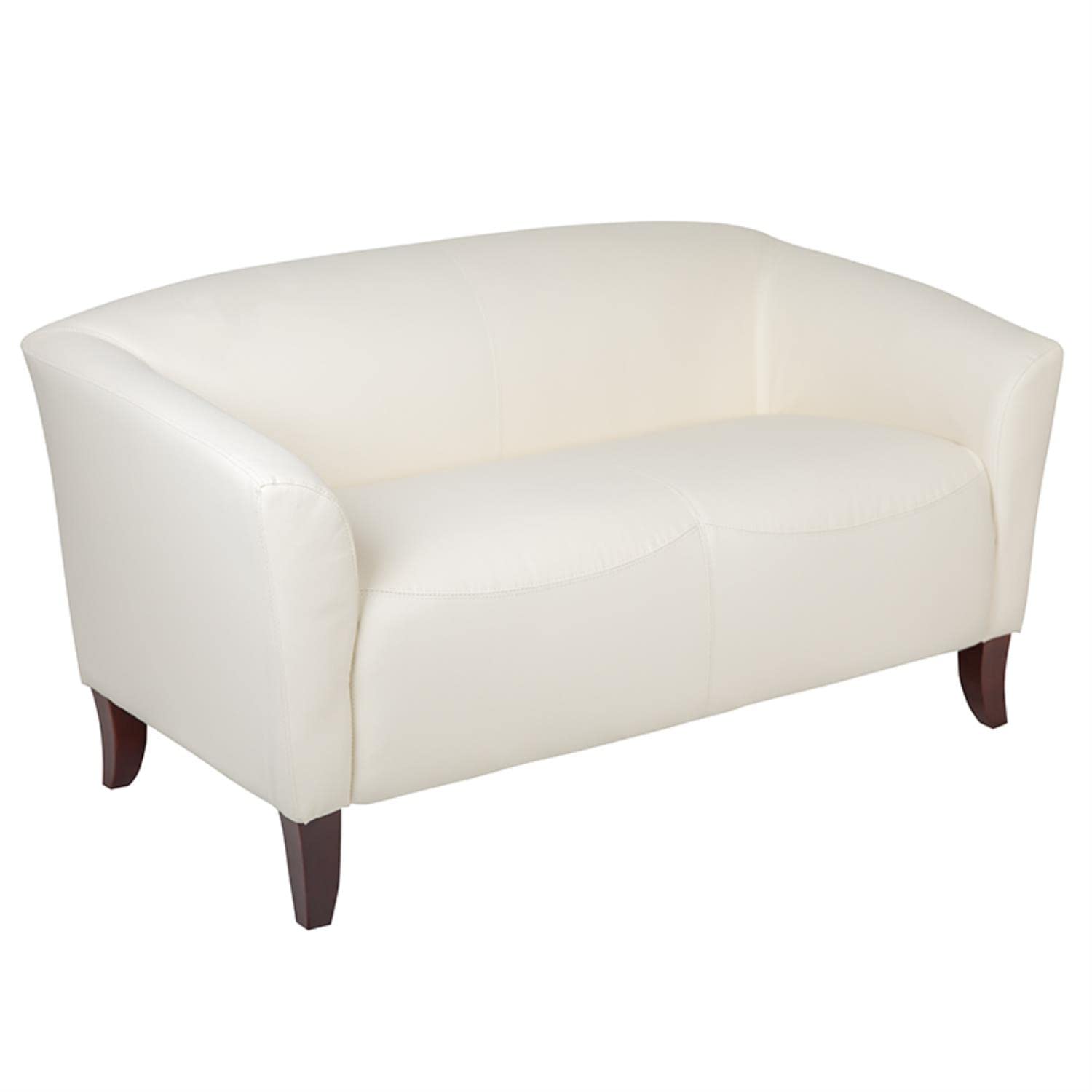 Flash Furniture HERCULES Imperial Series Ivory LeatherSoft Loveseat