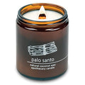 Hemlock Park Crackling Wood Wick Candle Handcrafted with Natural Coconut Wax (Standard 8 oz, Palo Santo)
