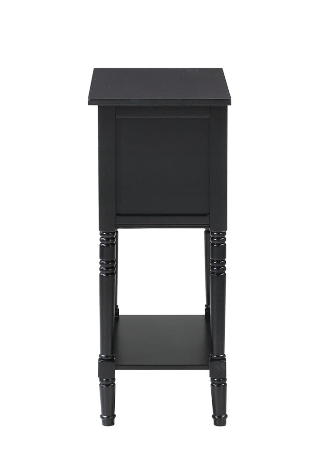 Convenience Concepts Kendra 3 Drawer Hall Table with Shelf, Black