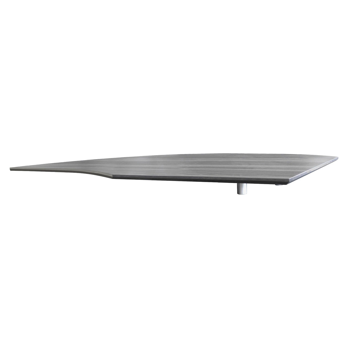 Mayline Mnrtnllgs Medina Series Laminate Curved Left Return, 63&quot; By 24&quot; By 29-1/2&quot;, Gray Steel