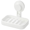 Ikeaa TISKEN Soap Dish with Suction Cup, White