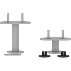 Lorell, LLR90283, Adaptable Panel System L Connector Set, 3 / Set, Silver
